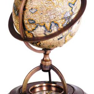 Globus mit Kompass