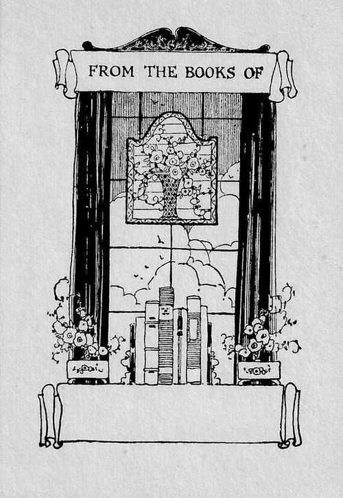 Ex Libris Art Deco Bibliothek, From the Books Of