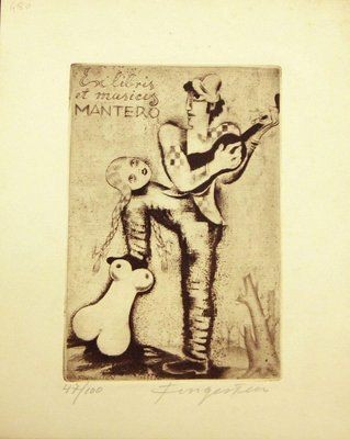 Ex Libris et Musicis Mantero, Michel Fingesten