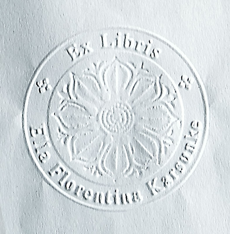 Ex Libris Lotus Blüte