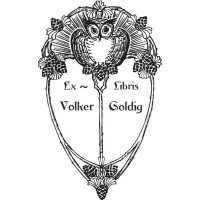 Bookplate Owl in Frame