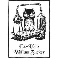 Bookplate Owl and Chemistry