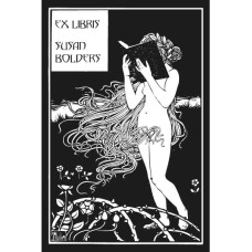 Ex Libris Frau und Buch