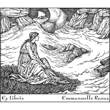 Ex Libris Fantasy Frau und Meer