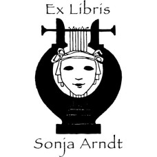 Ex Libris Harfe und Theater