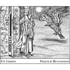 Ex Libris Fantasy Mensch, Tür und Adler