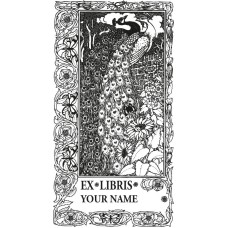 Bookplate Peacock Bookplate Peacock