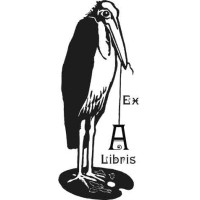 Ex Libris Rabe mit Wunsch Buchstabe