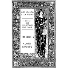 Ex Libris Rahmen mit Sinnspruch