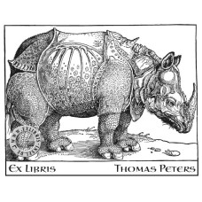 Ex Libris Rhinozeros (el 0017) by www.exlibris-insel.de/shop