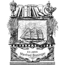Ex Libris Schiff und Buch