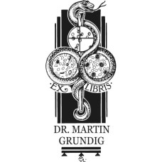 Ex Libris Schlange und Aeskulap