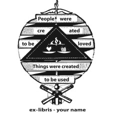 Ex Libris Sinnspruch von Buddha