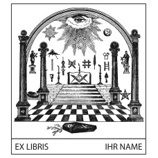 Ex Libris Symbolik Freimaurer (el freim-22) by www.exlibris-insel.de/shop