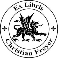 Embossing Press Bookplate Animal Dragon