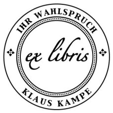 Prägezange Wahlspruch (pr wahl) by www.exlibris-insel.de/shop