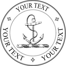 Adress Stamp - Anchor - Your Text