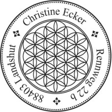 Adress Stamp Flower of Life