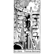 Bookplate Library (el buecherwurm) by www.exlibris-insel.de/shop