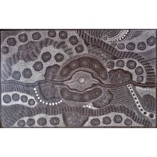 Aborigines Kunst Bilder (DZ-14AP122) by www.exlibris-insel.de/shop