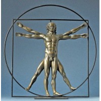 Skulptur vitruvianische Mensch