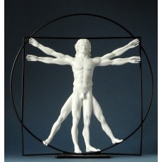 Sculpture vitruvian man (PA-DAV04) by www.exlibris-insel.de/shop