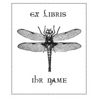 Bookplate Dragonfly