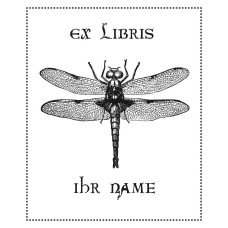Ex Libris Libelle, der Flug Künstler