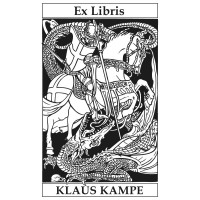 Ex Libris Mittelalter, Drache und Ritter Ex Libris Mittelalter, Drache und Ritter