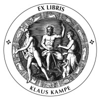 Bookplate Zeus and Hermes