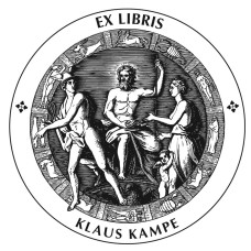 Ex Libris Zeus und Hermes