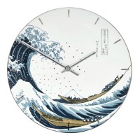 Wall clock, the Great Wave of Katsushika Hokusa