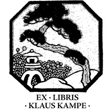 Bookplate Nature Bonsai Japan (el jap-orl) by www.exlibris-insel.de/shop