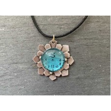 Snowflake sundial jewelry pendant (so-schnee) by www.exlibris-insel.de/shop