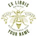 Bookplate Bee, our honey supplier (el biene) by www.exlibris-insel.de/shop
