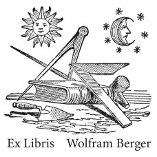 Ex Libris Buch und Zirkel, Maßband, Kelle