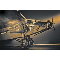 Airplane model high wing aircraft Ford Trimotor