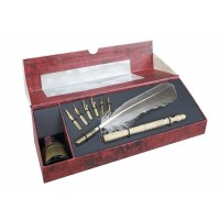 Calligraphy nib set with ink