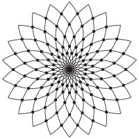 Blumen Spiralen Muster
