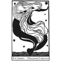 Bookplate Woman in Dance