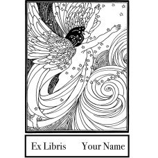 Ex Libris Jugendstil Engel