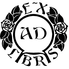 Bookplate Flower Rose (el logo-rose-rund-2) by www.exlibris-insel.de/shop