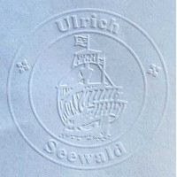 Embossing press sailing ship