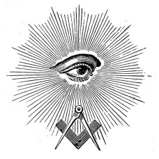 Auge und Zirkel Motivstempel (st aug-go-zirkel) by www.exlibris-insel.de/shop