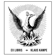 Bookplate bird Phoenix Bookplate bird Phoenix