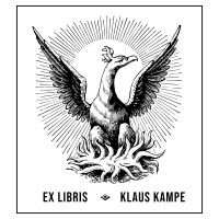 Bookplate bird Phoenix