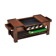Couch table coffee with drawers for board games like chess and backgammon
