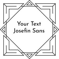 Prägezange Art Déco Rahmen