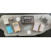Ex Libris Stundenglas, Tod mit Pfeife und Schwert