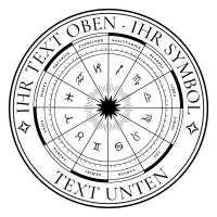 Bookplate Ex Libris Zodiac Sign